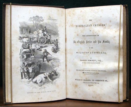 Australian Crusoes - Charles Rowcroft - Title PAge