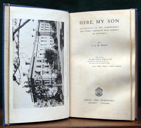 Here My Son - C. E. W Bean - Title Page