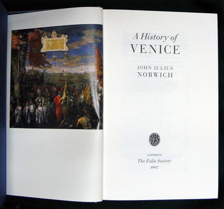 History of Venice - Norwich - Title Page