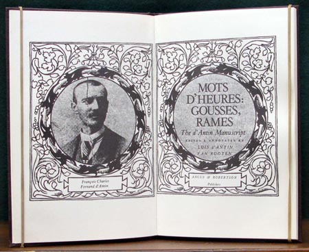 Mots D'Heures Gousses Rames - Title Page