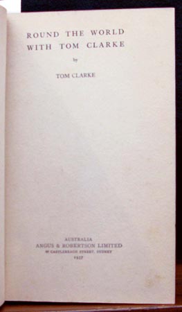 Round the World with Tom Clarke - Tom Clarke - Title Page