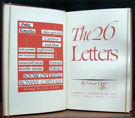 26 Letters - Oscar Ogg - Title Page