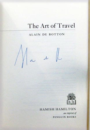 Art of travel - Alain De Botton - Signature