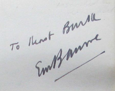 Davil Lord's Daughter - Eric Baume - Signature