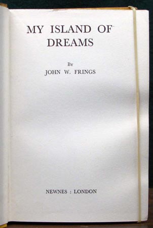 My Island of Dreams - Frings - Title Page