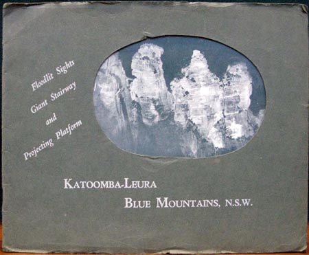 Katoomba - Leura - Blue Mountaints NSW - Floodlit Sights - Giant Stairway and Projecting Platform