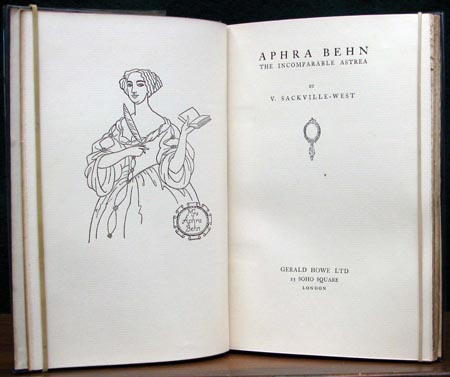 Aphra Ben - V. Sackville-West - Title Page