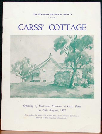 Carss Cottage - The Kogarah Historical Society