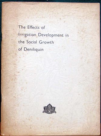 Effects of Irrigation Development in the Social Growth of Deniliquin
