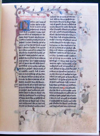 Wycliffe Manuscript New Testament - Page 1