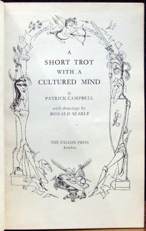 A Short Trot with a Cultured Mind - Patrick Campbell - Title Page