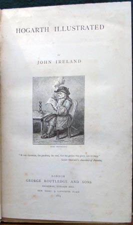 Hogarth Illustrated - John Ireland - Title Page