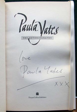 Paula Yates - The Autobiography - Signature