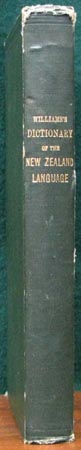 Williams's Dictionary of the New Zealand Language - Spine